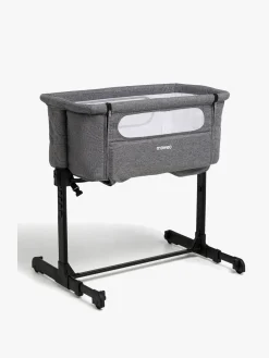 Børn Moweo Børnesenge & Tilbehør-RIVER Mini Bedside Crib, Mørkegrå