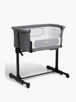 Børn Moweo Børnesenge & Tilbehør-RIVER Mini Bedside Crib, Mørkegrå