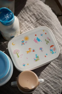 Spisetid|Mumin Mumitroldene 80 Madkasse Plademetal, Beige