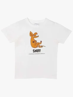 Overdele|Mumin Mumitroldene Karakter Sniff T-shirt, Hvid