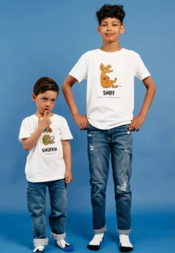 Overdele|Mumin Mumitroldene Karakter Sniff T-shirt, Hvid