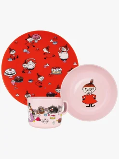 Spisetid|Mumin Mumitroldene Lille My Spisesæt 3 Dele Lyserød/Rød