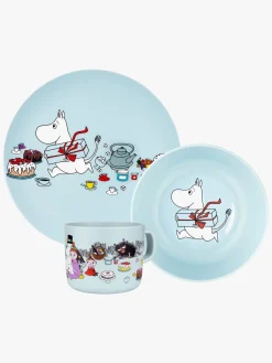 Spisetid|Mumin Mumitroldene Picnic Spisesæt 3 Dele Blå