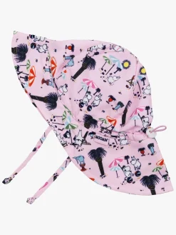 Uv & Strand|Mumin Mumitroldene UV-Sæt Badeble og Solhat, Pink