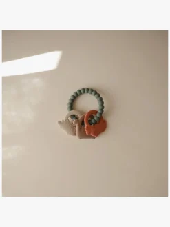 Babylegetøj|Mushie Bidering Dino, Grøn Flerfarvet