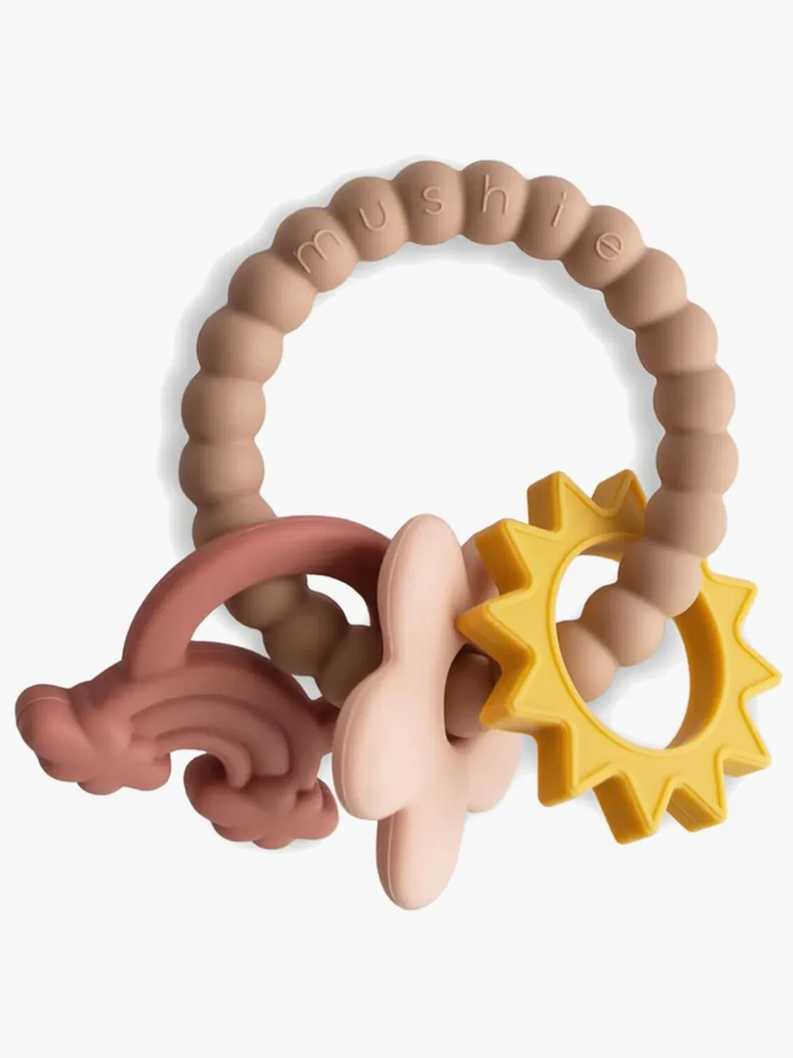 Babylegetøj|Mushie Bidering Nature, Pink Flerfarvet