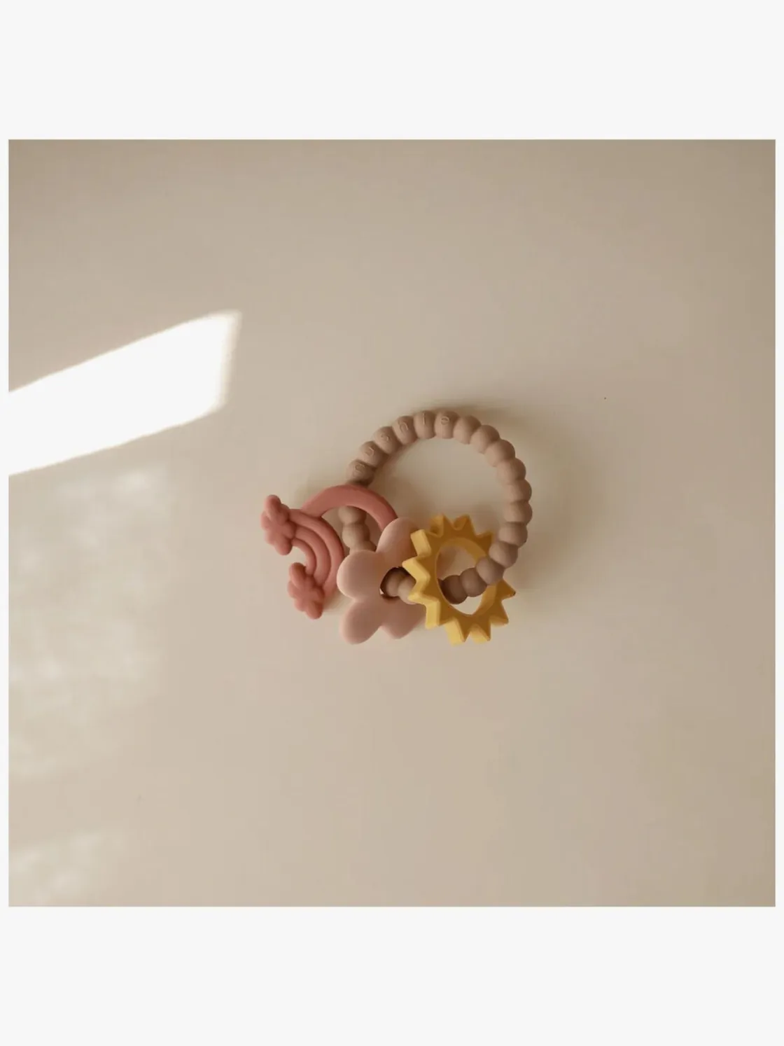 Babylegetøj|Mushie Bidering Nature, Pink Flerfarvet