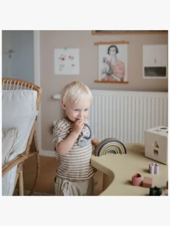 Mushie Babylegetøj-Bidering Space, Blå