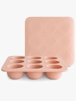 Mushie Spisetid-Fryseform til Babymad, Blush