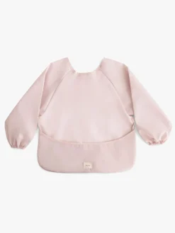 Spisetid|Mushie  Langærmet Hagesmæk, Blush Lyserød