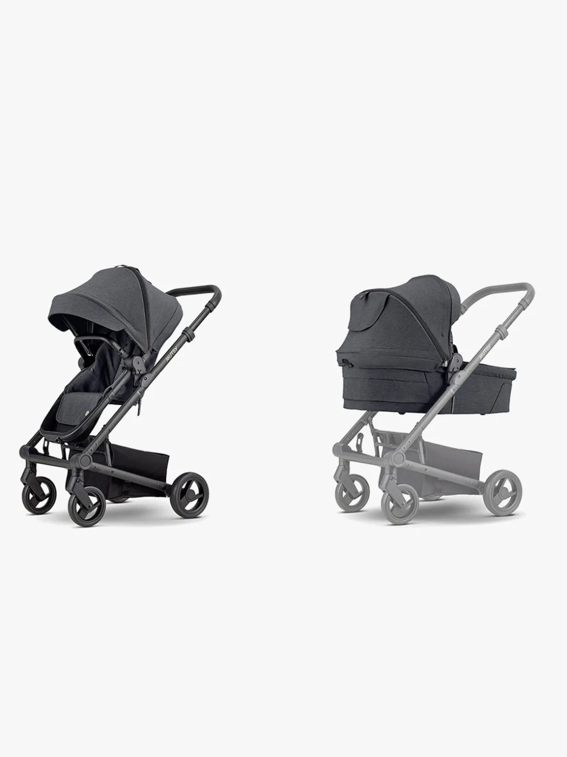 Duo- & Kombivogne|Mutsy Nexo+ Duovogn, Sort