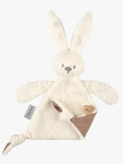 Stofbleer, Nusseklude & Babytæpper|Nattou Lapidou Teddy Nusseklud Trekant, Elfenbens Hvid