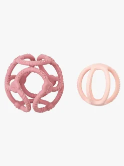 Babylegetøj|Nattou Soft Silicone Aktivitetsbold, Lyserød