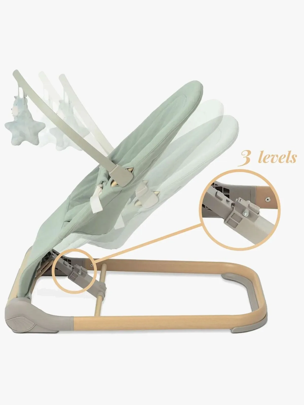 Skråstole & Babygynger|NENO Nesso Skråstol, Green Grøn