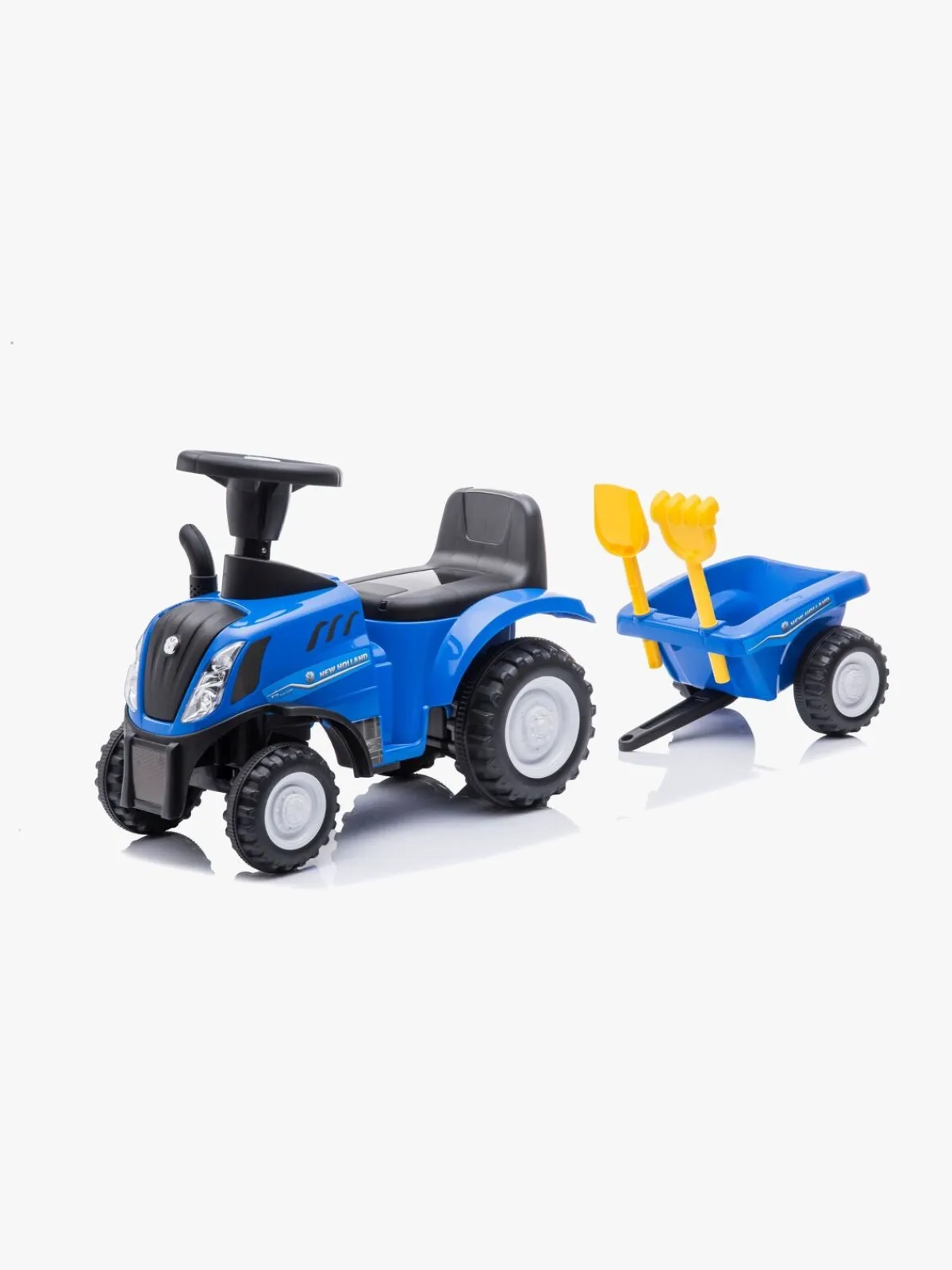 NewHolland Pedal- & Gåbiler-New Holland Gåbil med Trailer, Blå