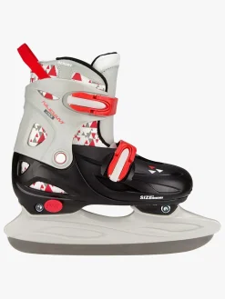 Nijdam Vinterleg-Skøjter Justerbare, Sort/Grå