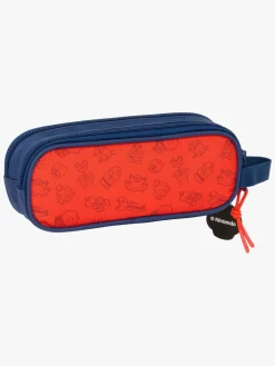 Kreativt Legetøj|SuperMario Nintendo Super Mario Dobbelt Penalhus Trick, Mørkeblå/Rød