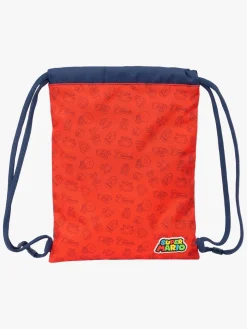 Tasker|SuperMario Nintendo Super Mario Gymnastikpose Trick, Mørkeblå/Rød