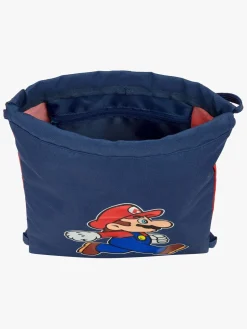 Tasker|SuperMario Nintendo Super Mario Gymnastikpose Trick, Mørkeblå/Rød