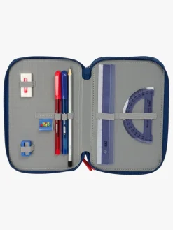 SuperMario Kreativt Legetøj-Nintendo Super Mario Penalhus med 3 Rum, Rød/Blå