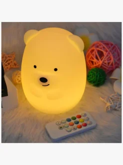 Børn Nitelite Lamper & Belysning-Natlampe Bjørn, Hvid