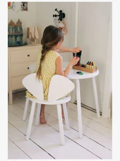 Børnemøbler|Nofred Stol og Bord Mus, Hvid