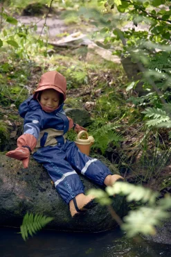 Regntøj|Nordbjrn Nordbjörn Bergen Foret Regnsæt, Insignia Blue/White Pepper Beige