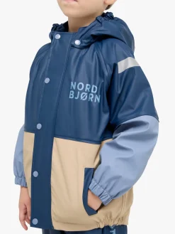 Regntøj|Nordbjrn Nordbjörn Bergen Foret Regnsæt, Insignia Blue/White Pepper Beige