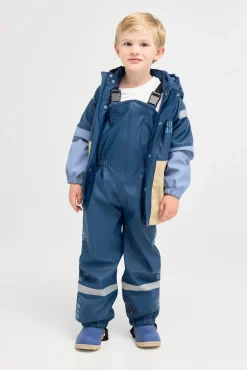 Regntøj|Nordbjrn Nordbjörn Bergen Foret Regnsæt, Insignia Blue/White Pepper Beige