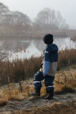 Regntøj|Nordbjrn Nordbjörn Bergen Foret Regnsæt, Insignia Blue/White Pepper Beige