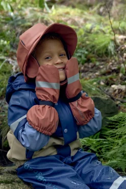 Regntøj|Nordbjrn Nordbjörn Bergen Foret Regnsæt, Insignia Blue/White Pepper Beige