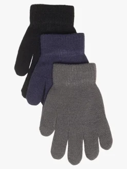 Tilbehør|Nordbjrn Nordbjørn Bergsfjord Fingervanter 3-pak, Black/Quiet Shade/Eclipse Sort/Grå/Blå