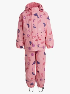 Regntøj|Nordbjrn Nordbjørn Öckerö Foret Regnsæt, Shapes Sea Pink