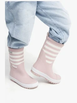 Børn Nordbjrn Gummistøvler-Nordbjørn Dagg Gummistøvler, Lyserød/Hvid