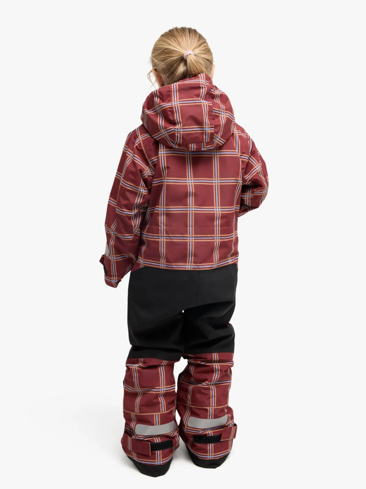 Børn Nordbjrn Flyverdragter|Overtøj-Nordbjörn Enelunden Flyverdragt, Madder Brown Checked