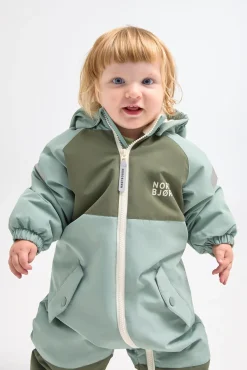 Overtøj|Nordbjrn Nordbjørn Fernie Babyflyverdragt, Beetle/Slate Grey Blå/Grøn