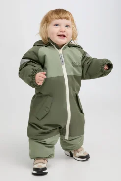 Flyverdragter|Nordbjrn Nordbjørn Fernie Babyflyverdragt, Sea Spray/Beetle Grøn/Grå