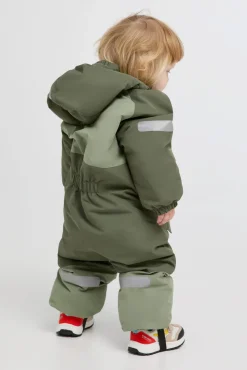 Flyverdragter|Nordbjrn Nordbjørn Fernie Babyflyverdragt, Sea Spray/Beetle Grøn/Grå