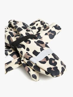 Regntøj|Tilbehør|Nordbjrn Nordbjørn Fjord Foret Regnhue & Vanter, Leopardy Brazilian Sand Beige/Brun/Sort