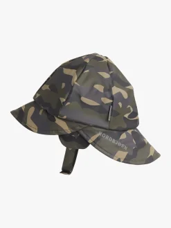 Regntøj|Tilbehør|Nordbjrn Nordbjørn Fjord Foret Regnhue & Vanter, Hide and Seek Green Grøn/Beige