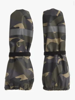 Regntøj|Tilbehør|Nordbjrn Nordbjørn Fjord Foret Regnhue & Vanter, Hide and Seek Green Grøn/Beige