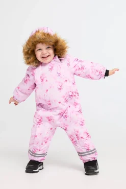 Flyverdragter|Nordbjrn Nordbjørn Fårö Babyflyverdragt, Enchanted Flowers Lyserød