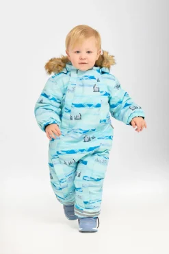 Fleecetøj|Overtøj|Nordbjrn Nordbjørn Fårö Babyflyverdragt, Pingu Blå