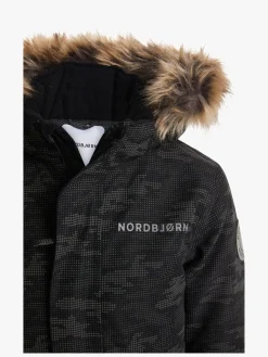 Flyverdragter|Overtøj|Nordbjrn Nordbjørn Frej Reflekterende Flyverdragt, Camo Dots Black Sort