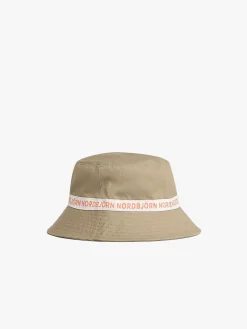 Børn Nordbjrn Uv & Strand|Tilbehør-Nordbjörn Hjortnäs Bucket Hat Vendbar, Beige