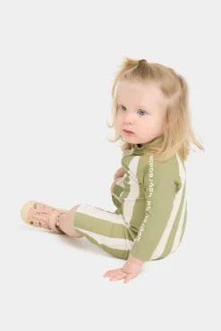 Børn Nordbjrn Uv & Strand-Nordbjörn Hönö UV-Dragt, Green Stripe