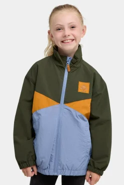 Børn Nordbjrn Vintertøj-Nordbjörn Kolabacken  Vind- og vandafvisende Jakke, Deep Depths/ Stonewash/ Inca Gold
