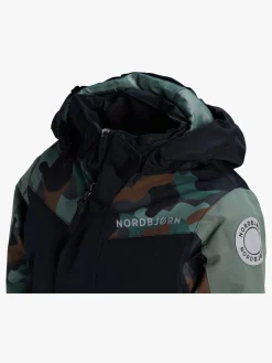 Vintertøj|Nordbjrn Nordbjørn Lech Skisæt, Anthracite/Camo Splash Classic Grøn/Brun/Sort