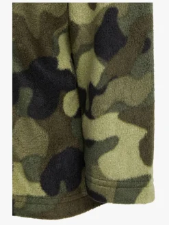 Børn Nordbjrn Fleecetøj-Nordbjørn Malö Fleecetrøje, Camo Splash Deep Lichen Green