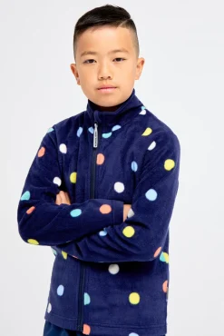 Børn Nordbjrn Fleecetøj-Nordbjørn Malö Fleecetrøje, Dotty Eclipse